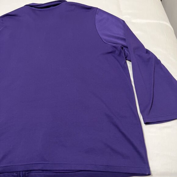 Red Hat Society Full Zip Sweatshirt Cardigan Jacket Purple Embellished - Picture 10 of 13